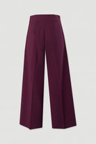 CALÇA FERRACHE CURTA WIDE LEG DE CINTURA SUBIDA - Carla Valente