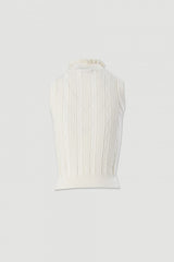 TOP FERRACHE MALHA TEXTURADA  GOLA COM FRANZIDA - Carla Valente