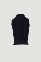 TOP FERRACHE MALHA TEXTURADA  GOLA COM FRANZIDA - Carla Valente