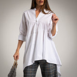 CAMISA ALBNS DESIGUAL - Carla Valente
