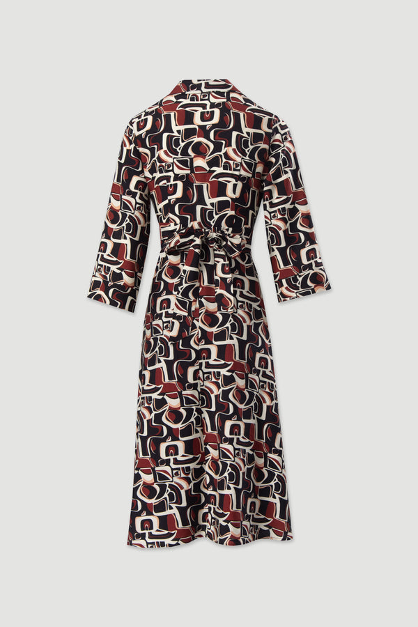 VESTIDO FERRACHE MIDI ESTAMPADO - Carla Valente