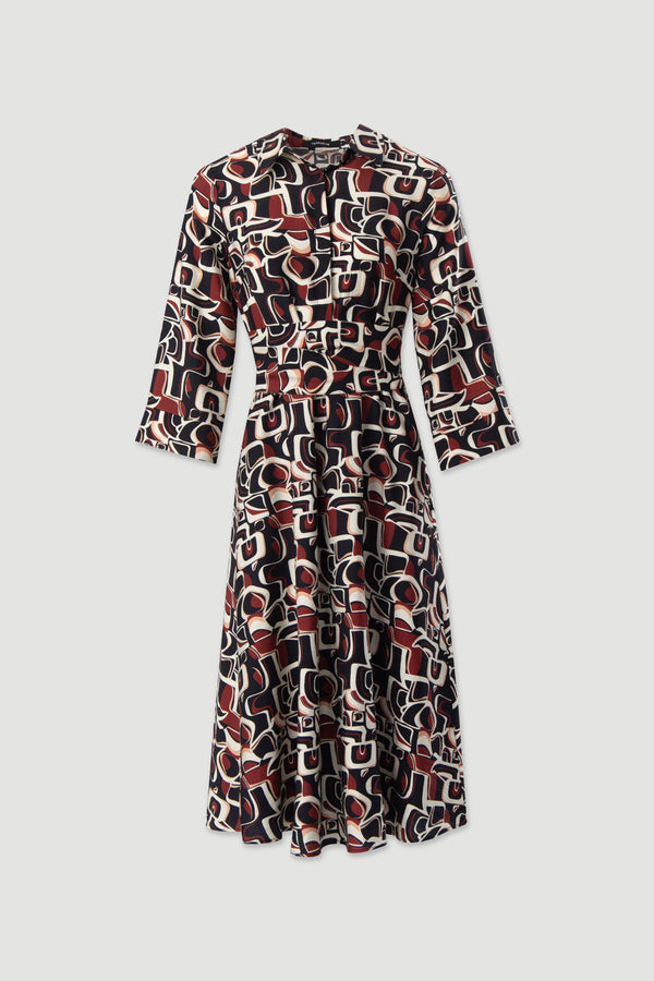 VESTIDO FERRACHE MIDI ESTAMPADO - Carla Valente