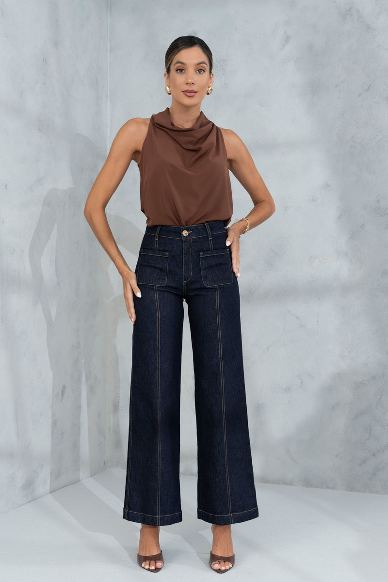 TOP FERRACHE GOLA SUBIDA DRAPEADA - Carla Valente