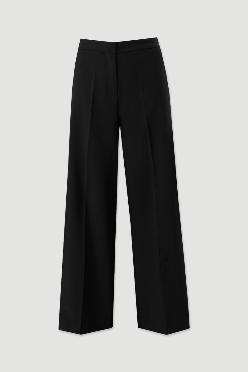 CALÇA FERRACHE WIDE LEG ELÁSTICO NA CINTURA - Carla Valente