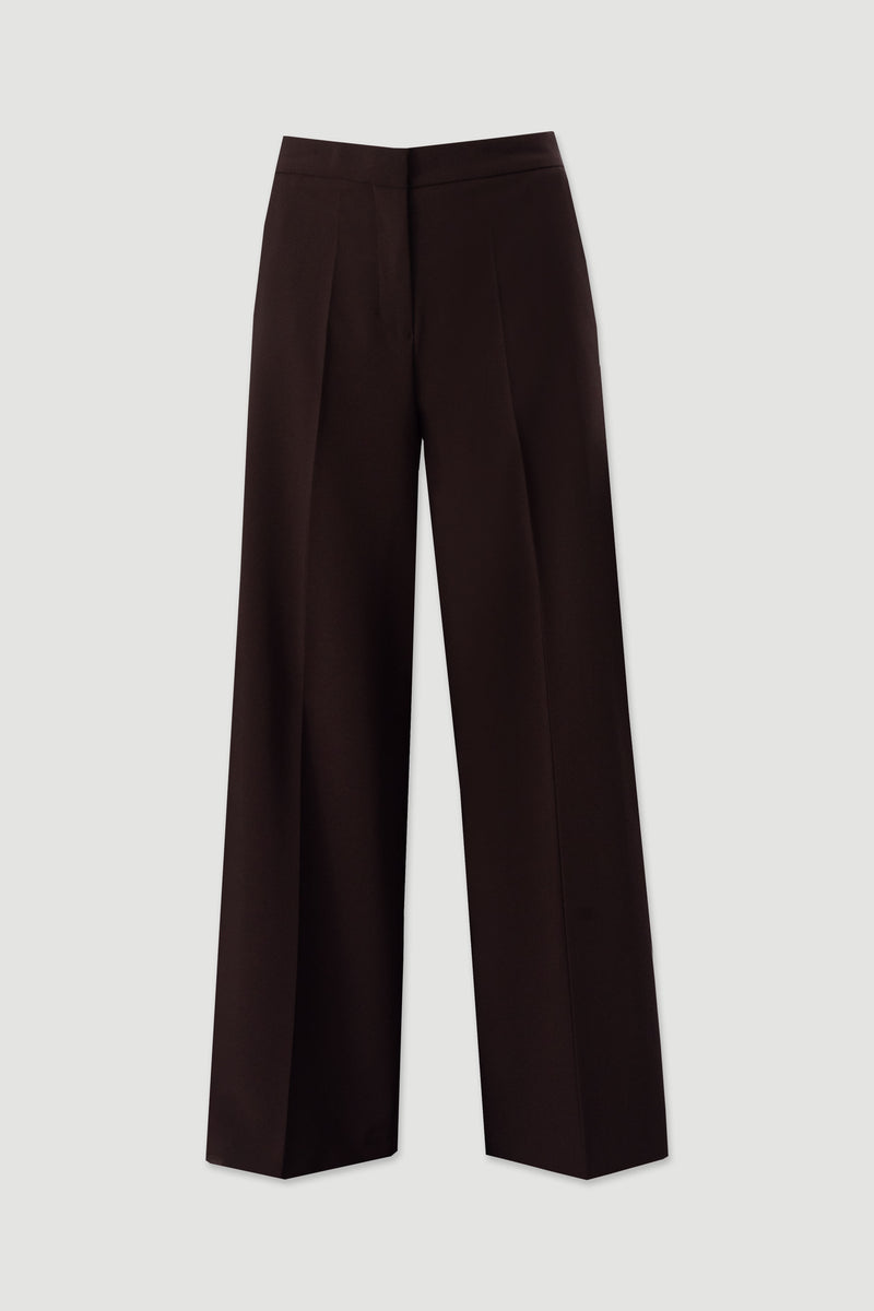 CALÇA FERRACHE WIDE LEG ELÁSTICO NA CINTURA - Carla Valente