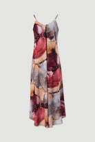 VESTIDO FERRACHE MIDI FLUIDO ESTAMPADO DE ALÇA - Carla Valente