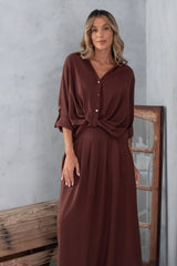 BLUSA FERRACHE COM NÓ FRONTAL MANGA 3/4 - Carla Valente