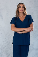 TUNICA FERRACHE DE MALHA DEC EM V - Carla Valente