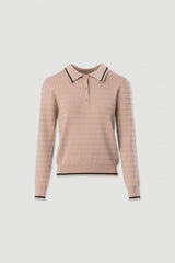 POLO FERRACHE MALHA C/DETALHE RISCA - Carla Valente