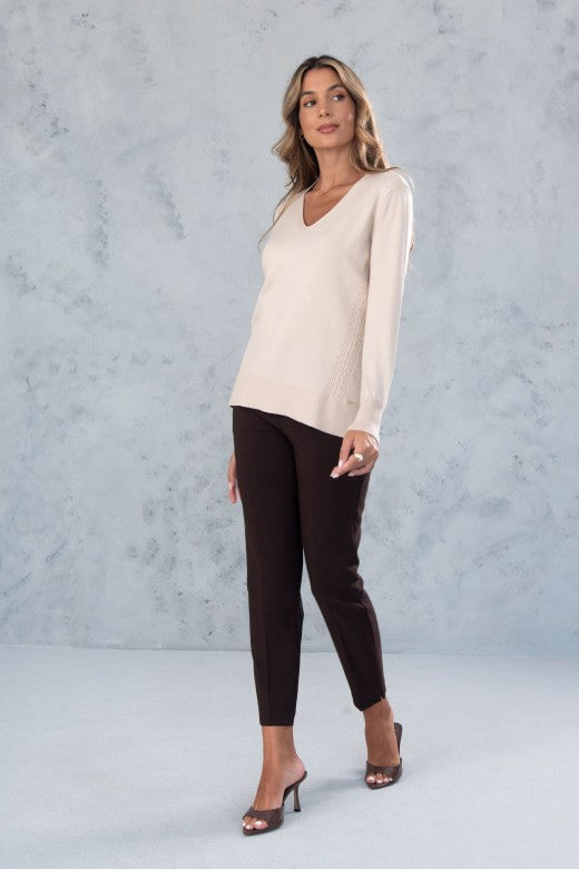 TÚNICA FERRACHE MALHA DECOTE EM V - Carla Valente