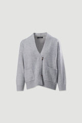 CASACO FERRACHE DE MALHA COM BOLSOS FRONTAIS - Carla Valente