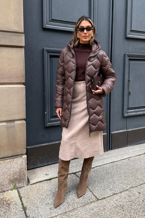 PARKA FERRACHE COMPRIDA  ACOLCHOADA COM CAPUZ - Carla Valente