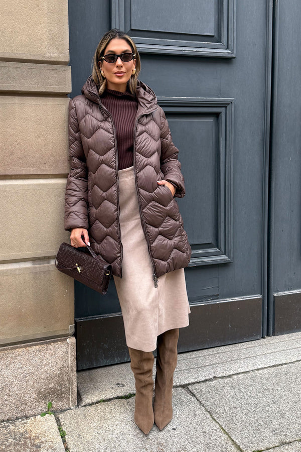 PARKA FERRACHE COMPRIDA  ACOLCHOADA COM CAPUZ - Carla Valente