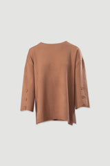 CAMISOLA FERRACHE MALHA FLUÍDA COM BOTÕS - Carla Valente