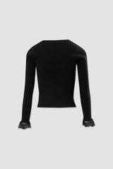 CAMISOLA FERRACHE CANELADA COM DETALHE EM RENDA - Carla Valente