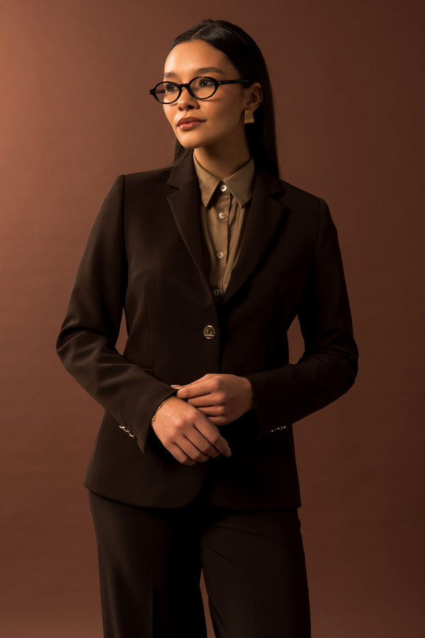 BLAZER FERRACHE CLÁSSICO DE FATO COM BOTÕES METÁLICOS