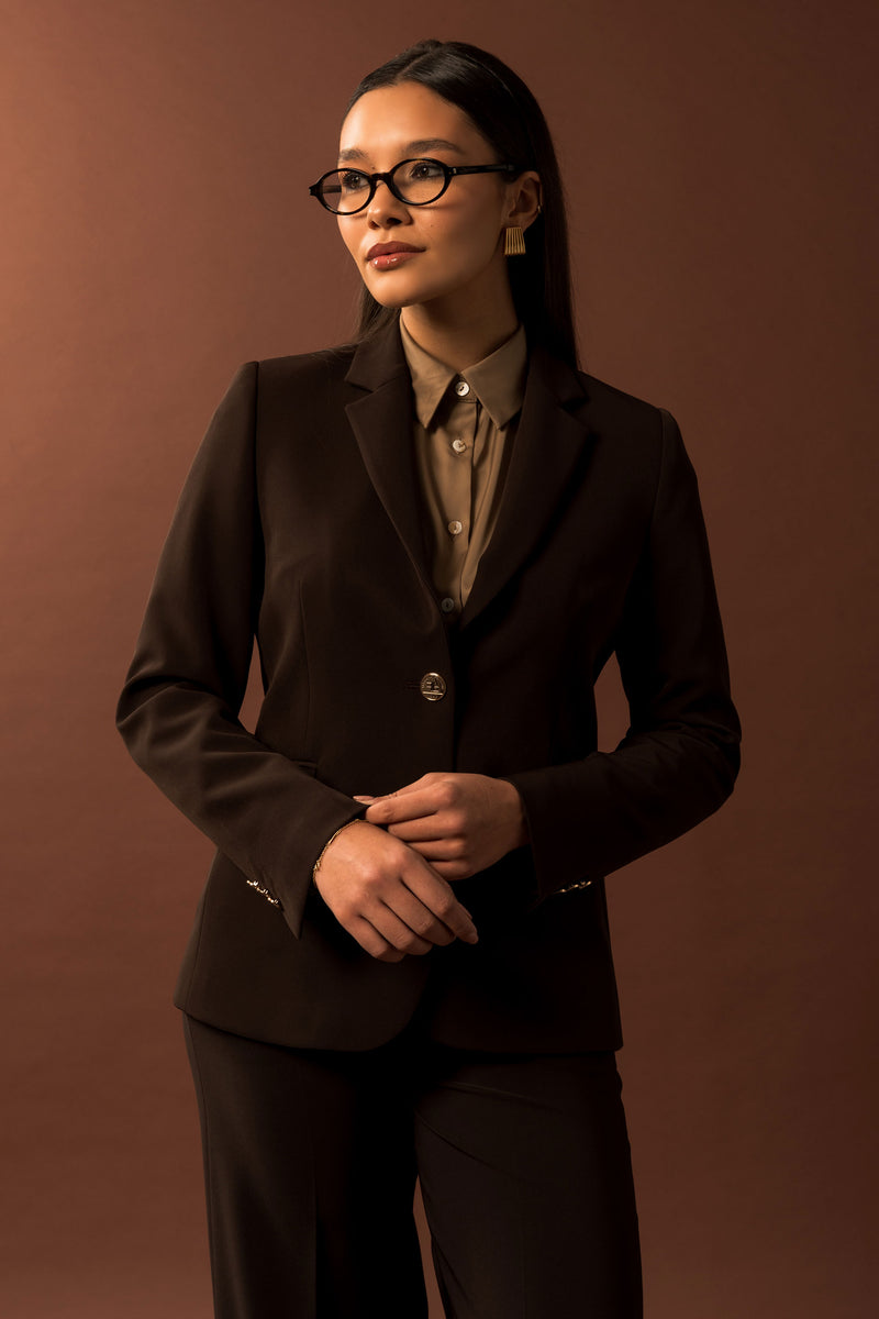 BLAZER FERRACHE CLÁSSICO DE FATO COM BOTÕES METÁLICOS