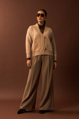 CASACO FERRACHE DE MALHA COM BOLSOS FRONTAIS - Carla Valente