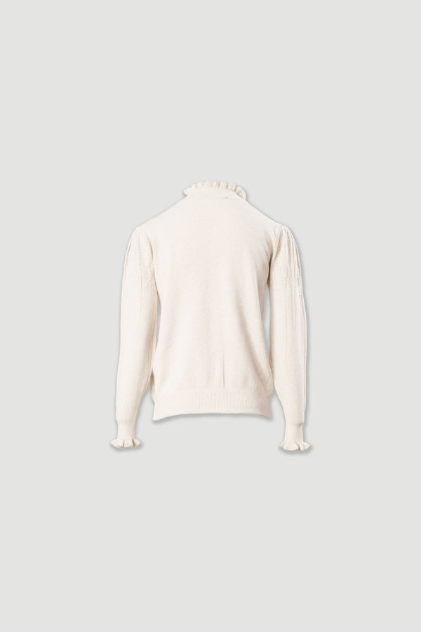 CAMISOLA FERRACHE DE MALHA COM GOLA ALTA FRANZIDA