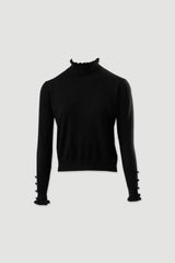 CAMISOLA FERRACHE DE MALHA COM GOLA FRANZIDA