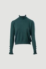 CAMISOLA FERRACHE DE MALHA COM GOLA FRANZIDA