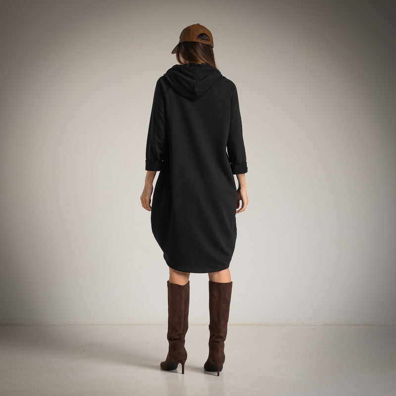 VESTIDO ALBNS MAXI MOLETOM COM CORDÃO - Carla Valente