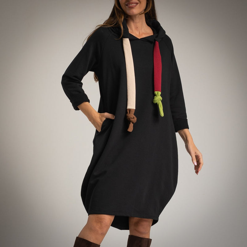 VESTIDO ALBNS MAXI MOLETOM COM CORDÃO - Carla Valente