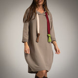 VESTIDO ALBNS MAXI MOLETOM COM CORDÃO - Carla Valente