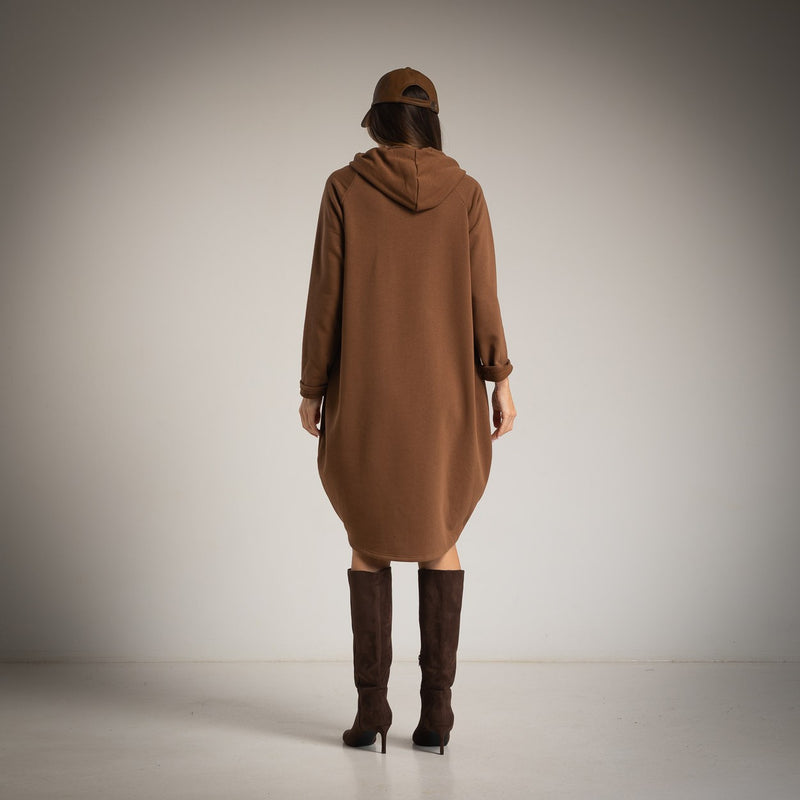 VESTIDO ALBNS MAXI MOLETOM COM CORDÃO - Carla Valente