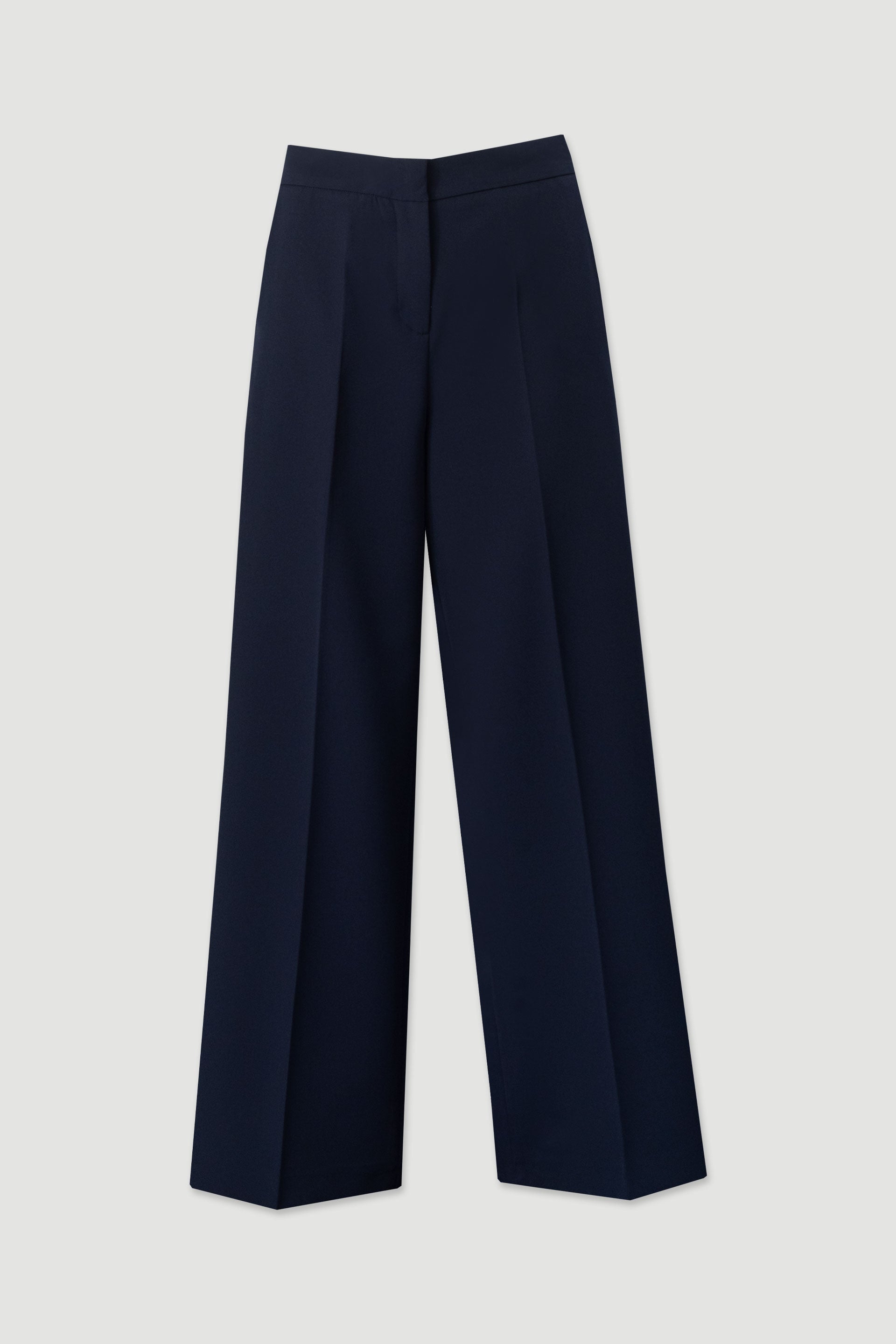 CALÇA FERRACHE CLÁSSICA WIDE LEG COM CINTO ELÁSTICO - Carla Valente
