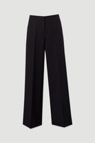 CALÇA FERRACHE CLÁSSICA WIDE LEG COM CINTO ELÁSTICO - Carla Valente