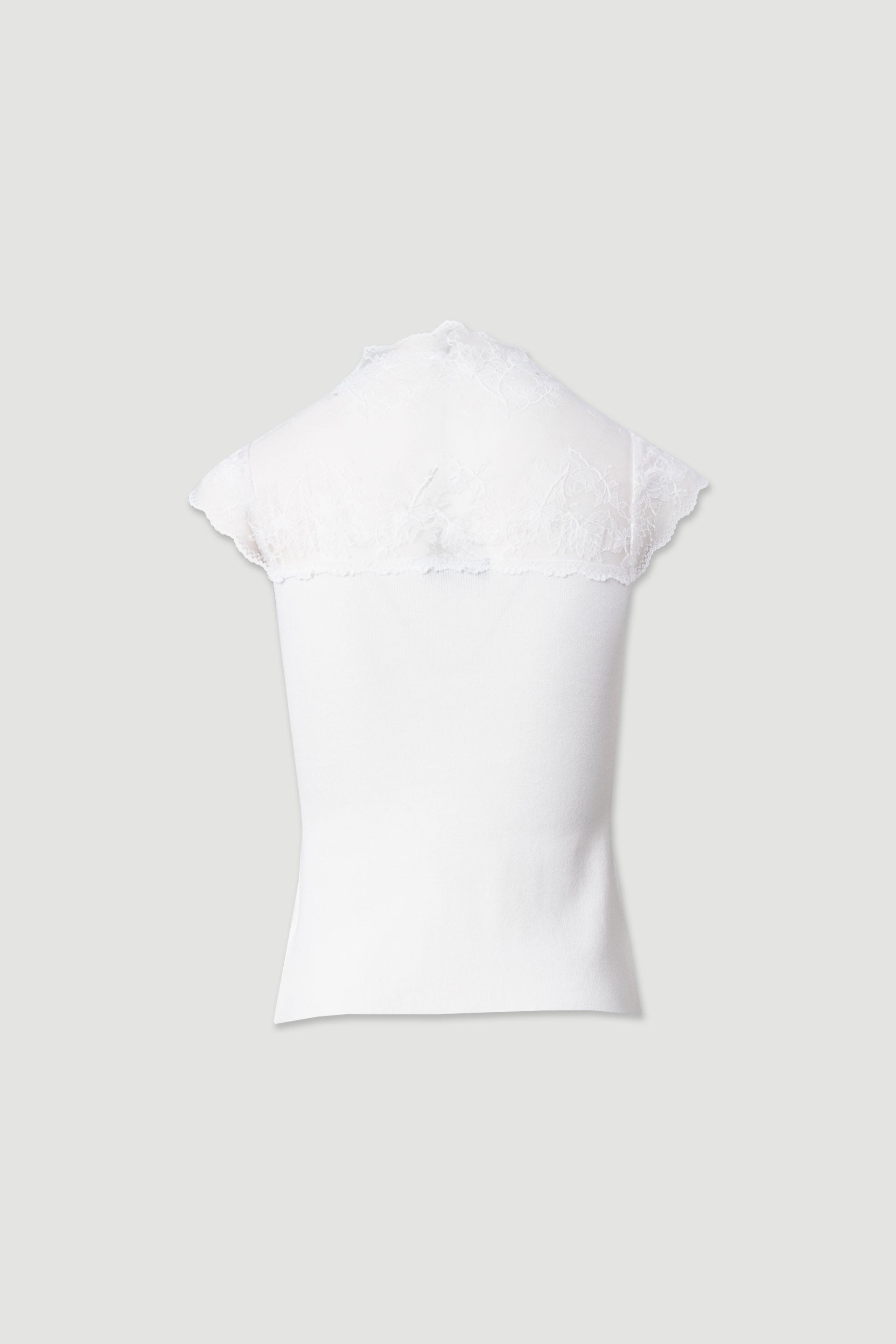 CAMISOLA FERRACHE DE MALHA COM DETALHE EM RENDA - Carla Valente