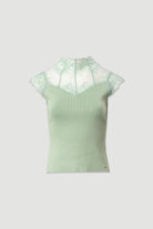 CAMISOLA FERRACHE DE MALHA COM DETALHE EM RENDA - Carla Valente