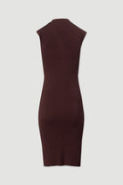 VESTIDO FERRACHE MIDI EM MALHA FRANZIDO E BOTÕES MTÁLICOS - Carla Valente