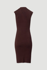 VESTIDO FERRACHE MIDI EM MALHA FRANZIDO E BOTÕES MTÁLICOS - Carla Valente