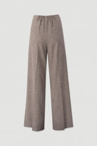 CALÇA FERRACHE WIDE LEG TWEED C/PREGAS CINTURA ELASTICA - Carla Valente
