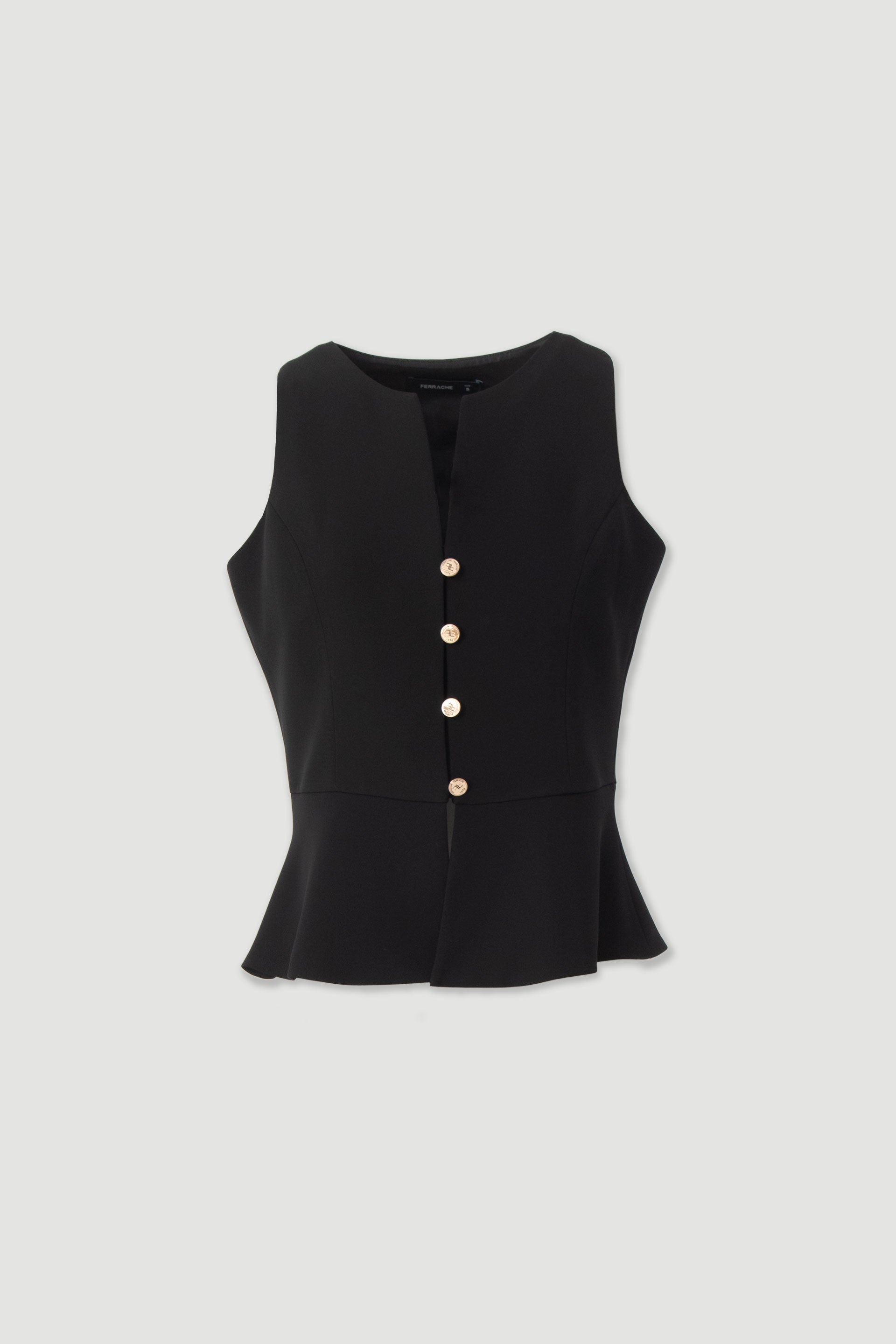 COLETE FERRACHE ESTRUTURADO COM BOTÕES EFEITO PEPLUM - Carla Valente