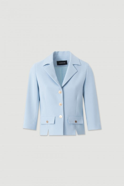 BLAZER FERRACHE CURTO CLÁSSICO MANGA 3/4 - Carla Valente