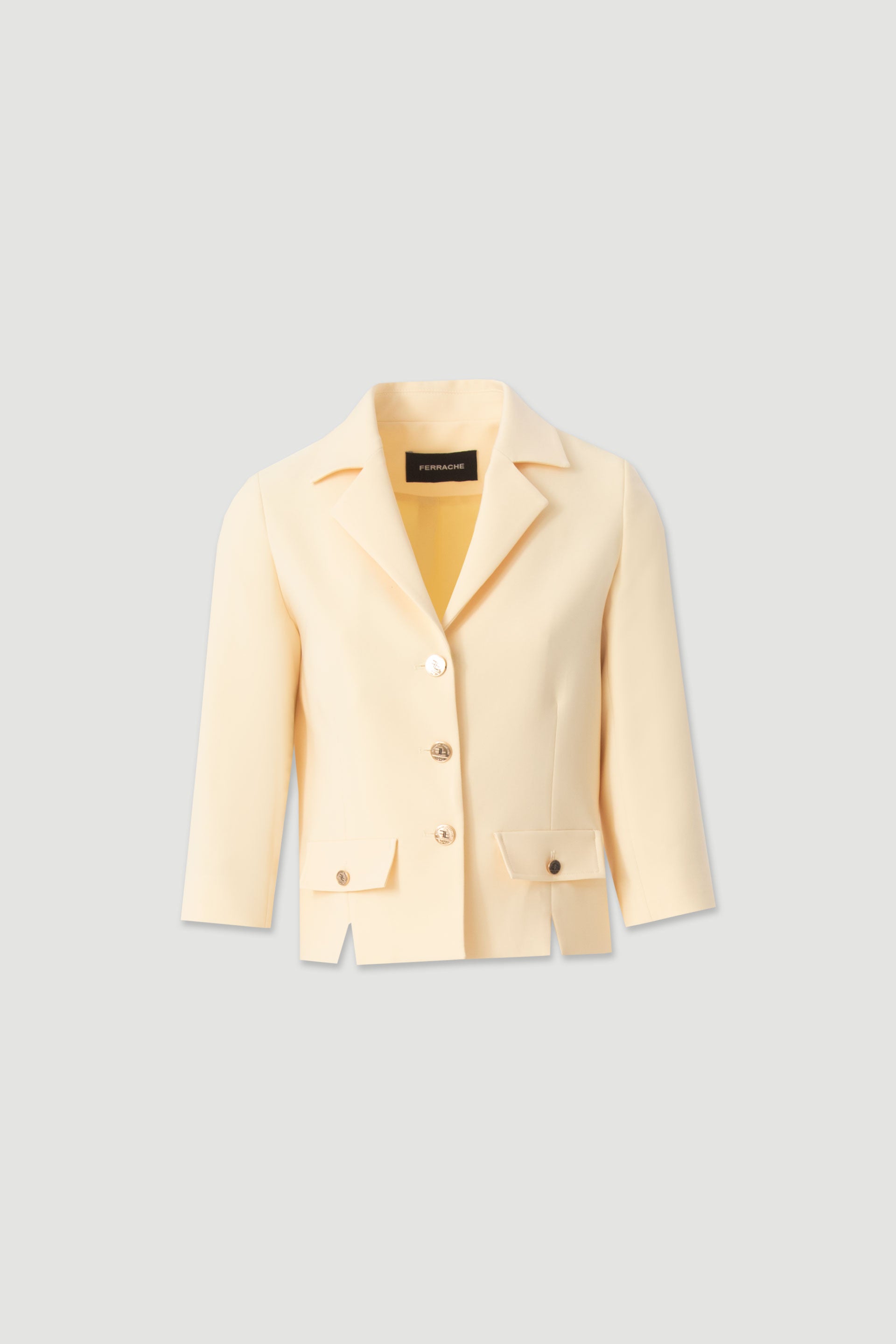 BLAZER FERRACHE CURTO CLÁSSICO MANGA 3/4 - Carla Valente