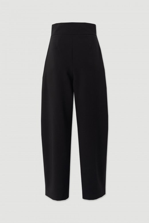 CALÇA FERRACHE CINTURA SUBIDA C/ PREGAS - Carla Valente