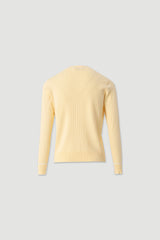 CASACO FERRACHE DE MALHA CANELADO COM CONTRASTE - Carla Valente