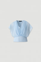 BLUSA FERRACHE DECOTE V EFEITO DRAPEADO - Carla Valente