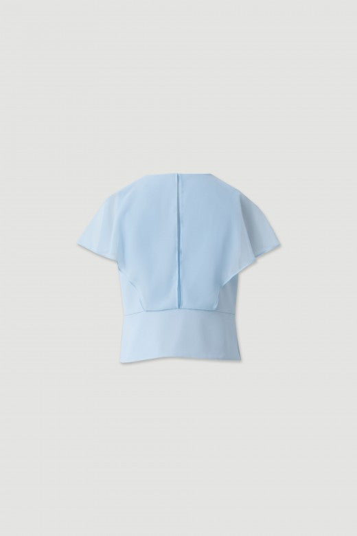 BLUSA FERRACHE DECOTE V EFEITO DRAPEADO - Carla Valente