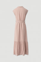 VESTIDO FERRACHE MIDI C/CINTO E FOLHO NA - Carla Valente