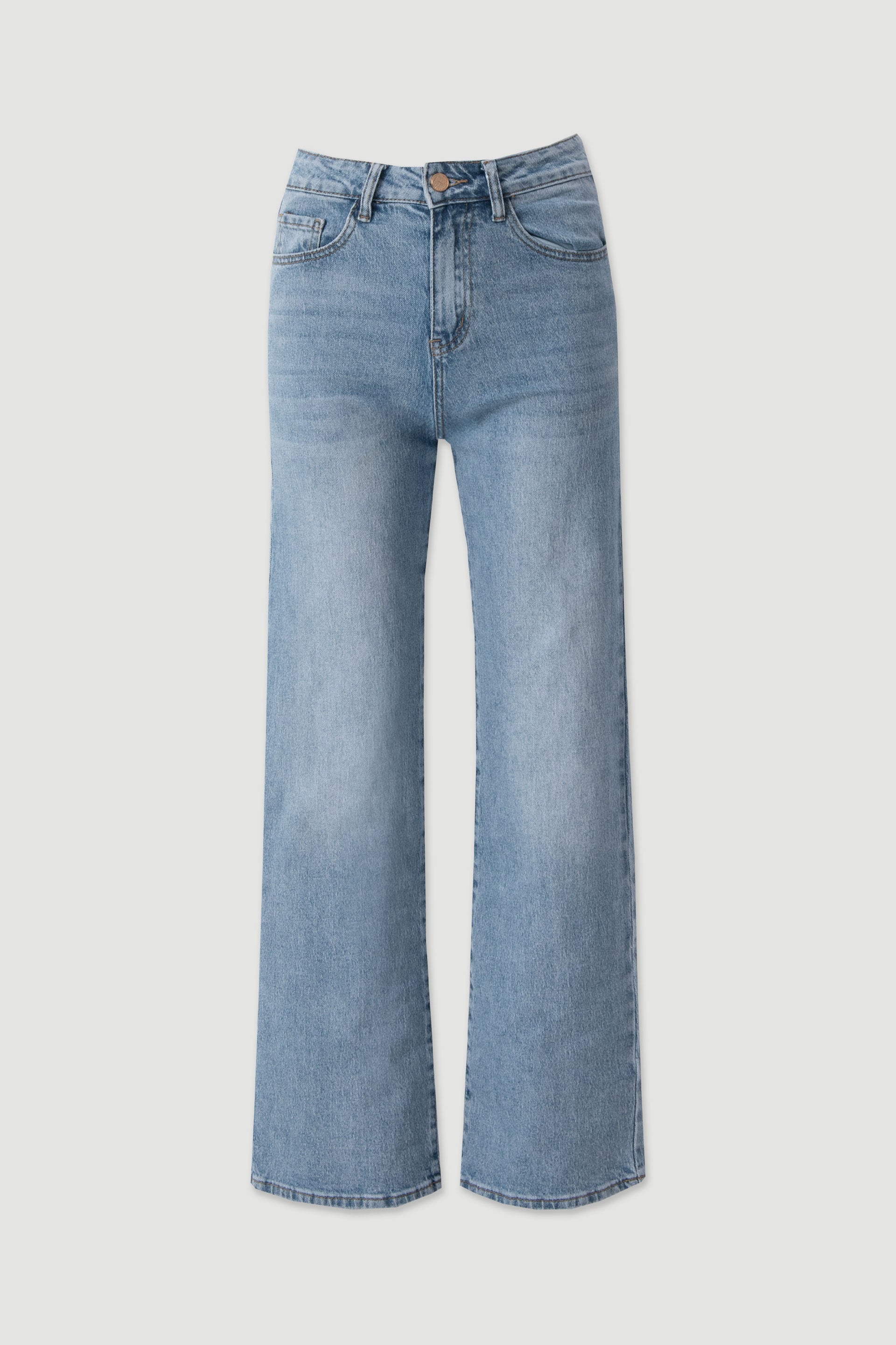 JEANS FERRACHE STRAIGHT DE CINTURA MÉDIA - Carla Valente
