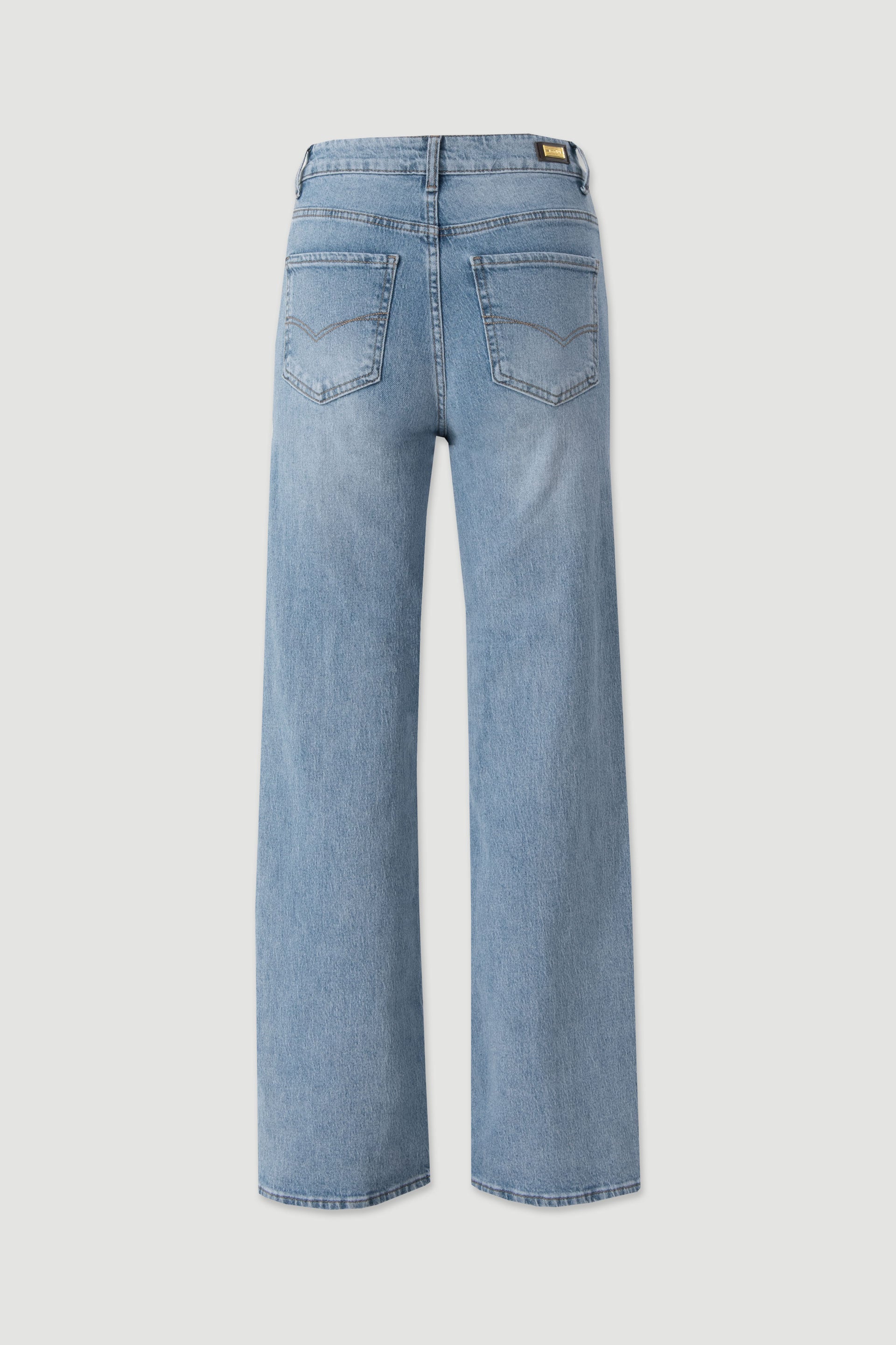 JEANS FERRACHE STRAIGHT DE CINTURA MÉDIA - Carla Valente