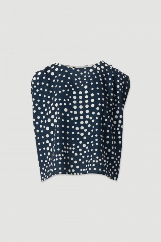 TÚNICA FERRACHE FLUIDA ESTAMPADA BOLAS - Carla Valente