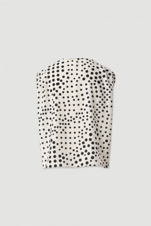 TÚNICA FERRACHE FLUIDA ESTAMPADA BOLAS - Carla Valente