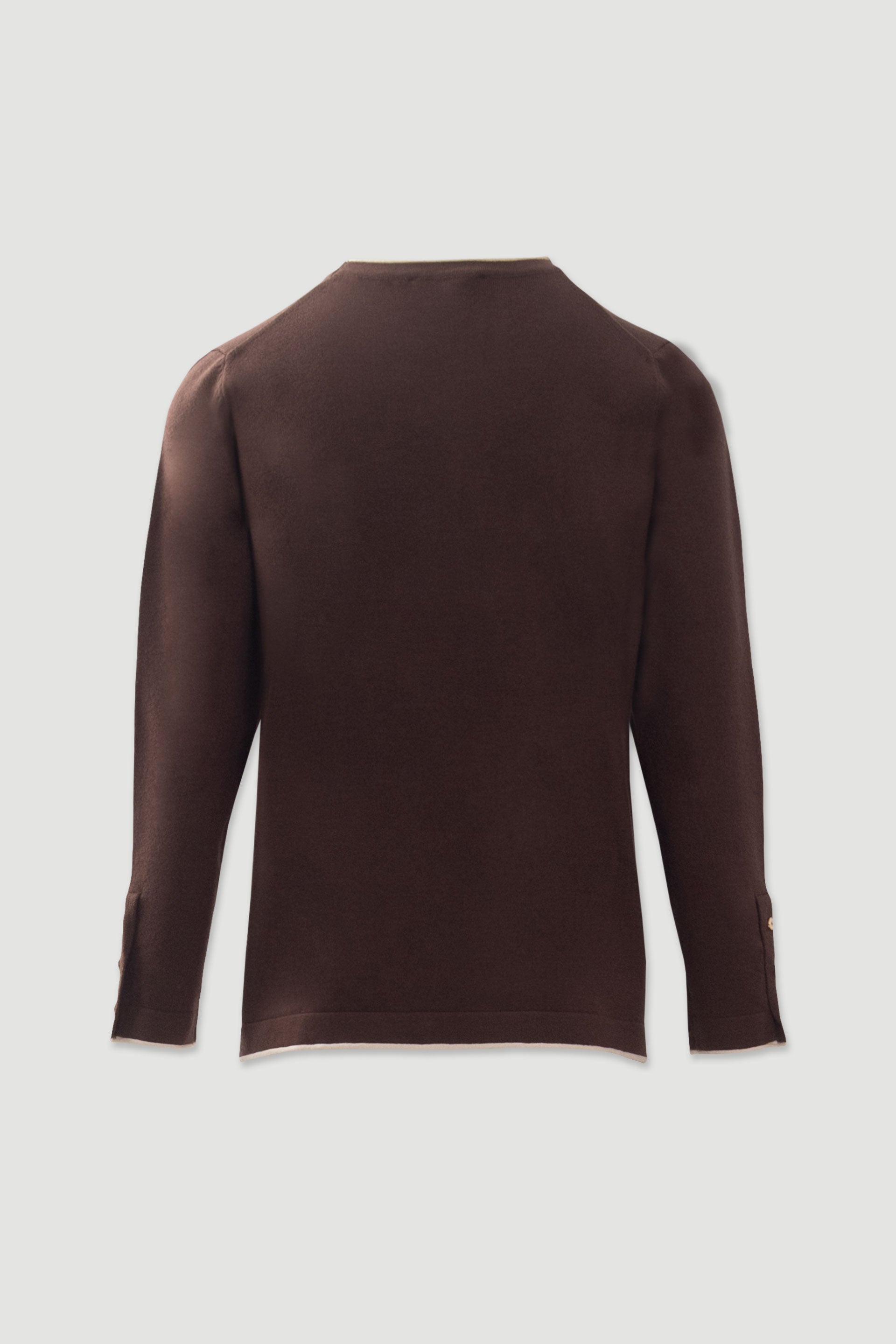 CAMISOLA FERRACHE DE MALHA COM ACABAMENTO  CONTRASTE - Carla Valente