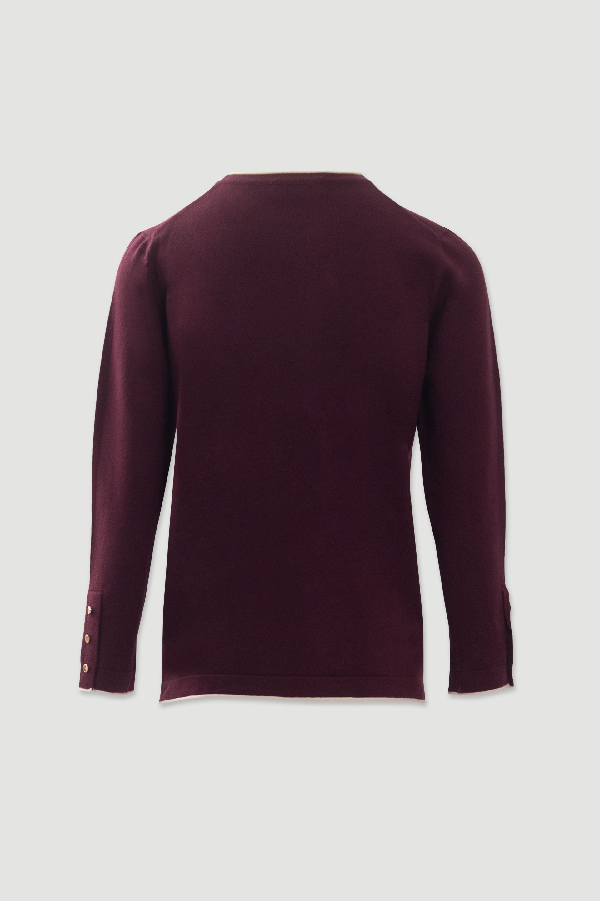 CAMISOLA FERRACHE DE MALHA COM ACABAMENTO  CONTRASTE - Carla Valente